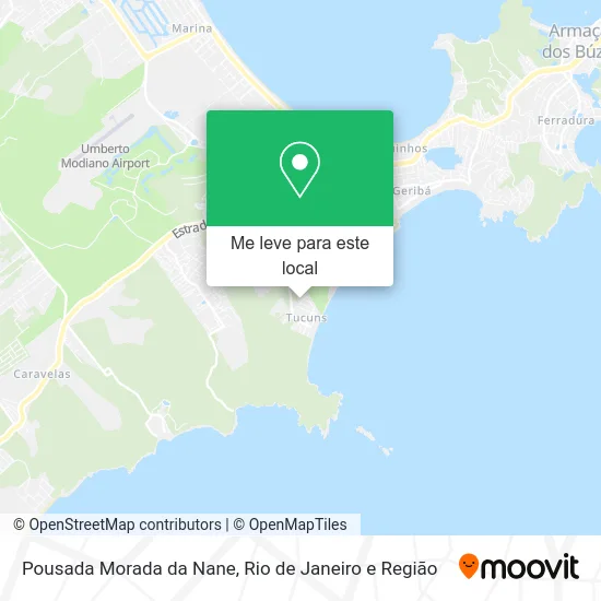 Pousada Morada da Nane mapa
