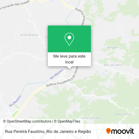 Rua Pereira Faustino mapa