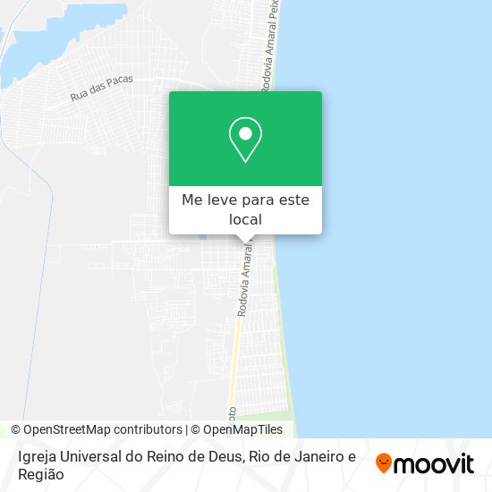 Igreja Universal do Reino de Deus mapa