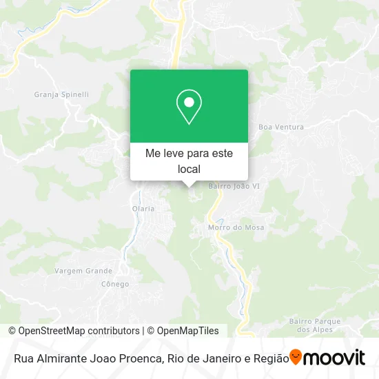 Rua Almirante Joao Proenca mapa