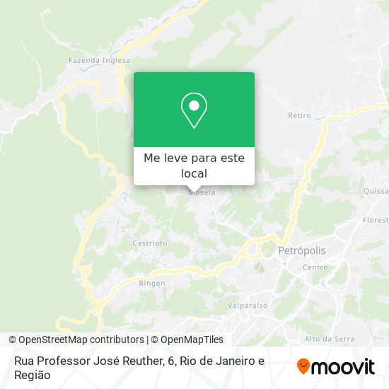 Rua Professor José Reuther, 6 mapa