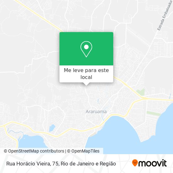 Rua Horácio Vieira, 75 mapa