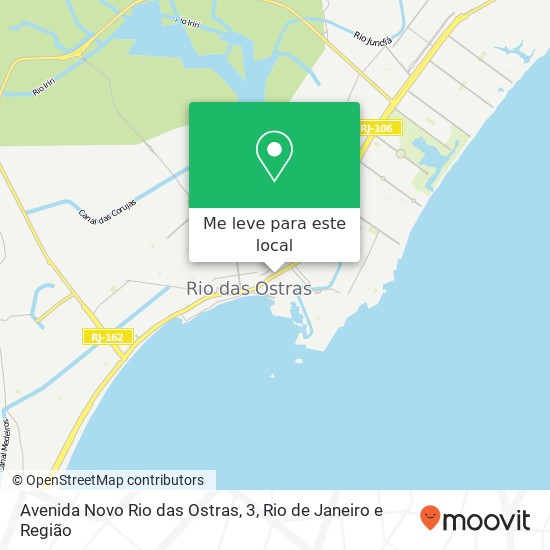 Avenida Novo Rio das Ostras, 3 mapa
