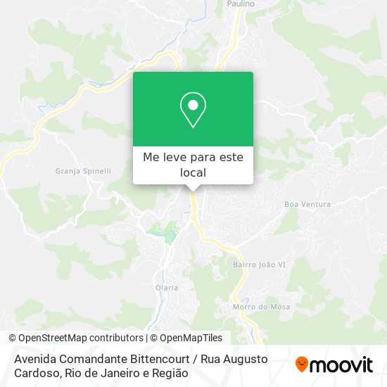 Avenida Comandante Bittencourt / Rua Augusto Cardoso mapa