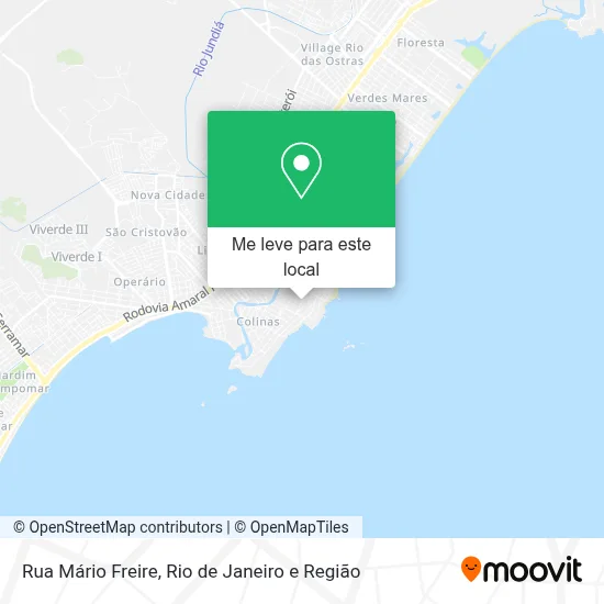 Rua Mário Freire mapa