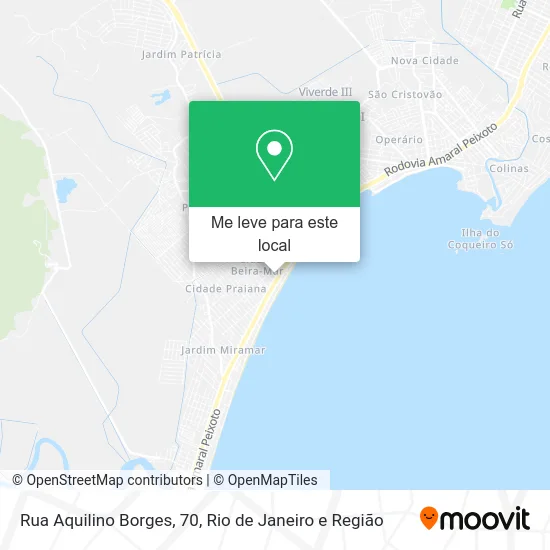 Rua Aquilino Borges, 70 mapa