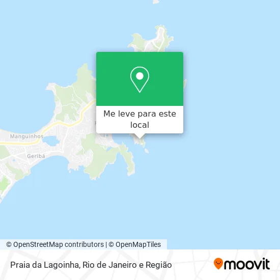 Praia da Lagoinha mapa