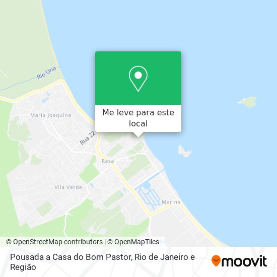 Pousada a Casa do Bom Pastor mapa