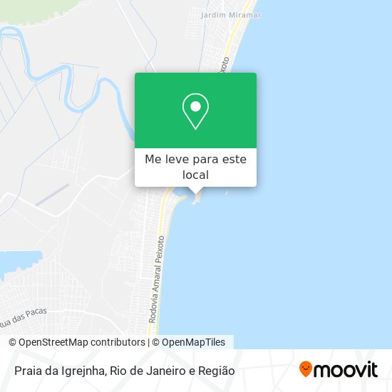 Praia da Igrejnha mapa