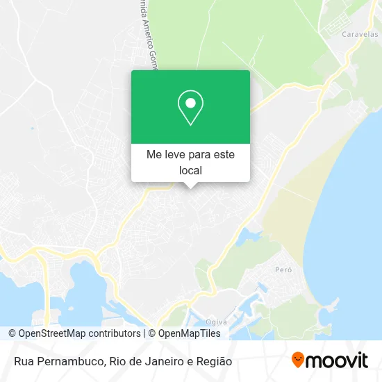 Rua Pernambuco mapa