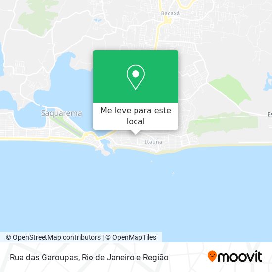 Rua das Garoupas mapa