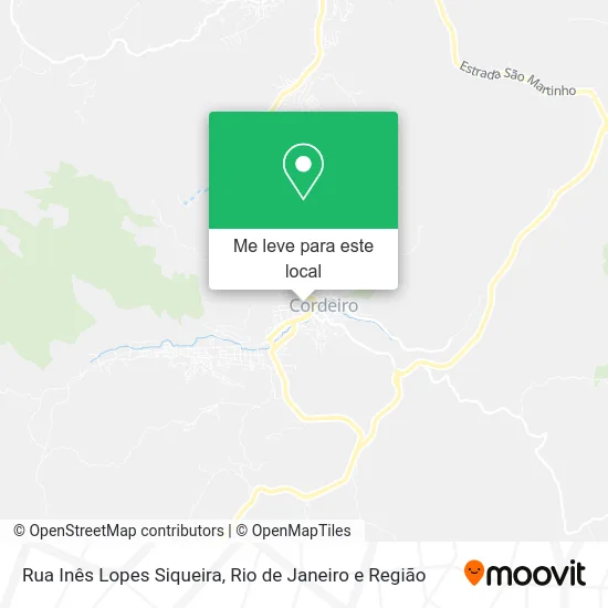 Rua Inês Lopes Siqueira mapa