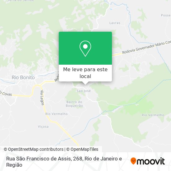 Rua São Francisco de Assis, 268 mapa
