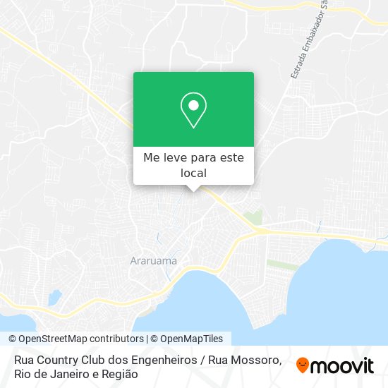 Rua Country Club dos Engenheiros / Rua Mossoro mapa