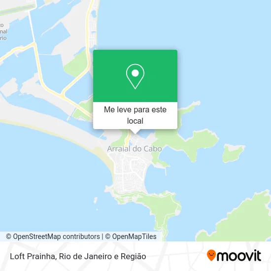 Loft Prainha mapa