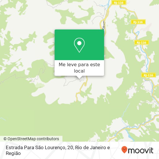 Estrada Para São Lourenço, 20 mapa