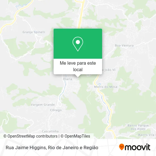 Rua Jaime Higgins mapa