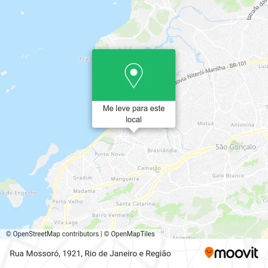 Rua Mossoró, 1921 mapa