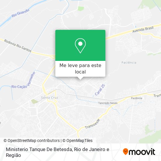 Ministerio Tanque De Betesda mapa