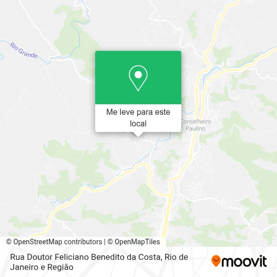 Rua Doutor Feliciano Benedito da Costa mapa