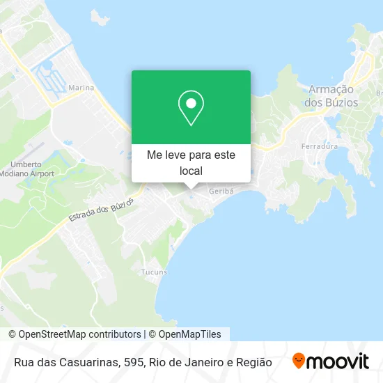 Rua das Casuarinas, 595 mapa