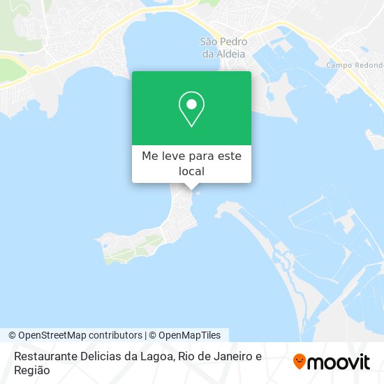 Restaurante Delicias da Lagoa mapa