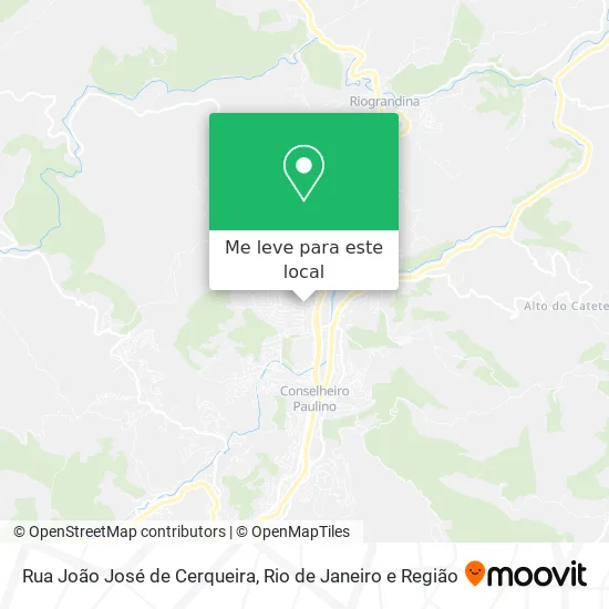Rua João José de Cerqueira mapa