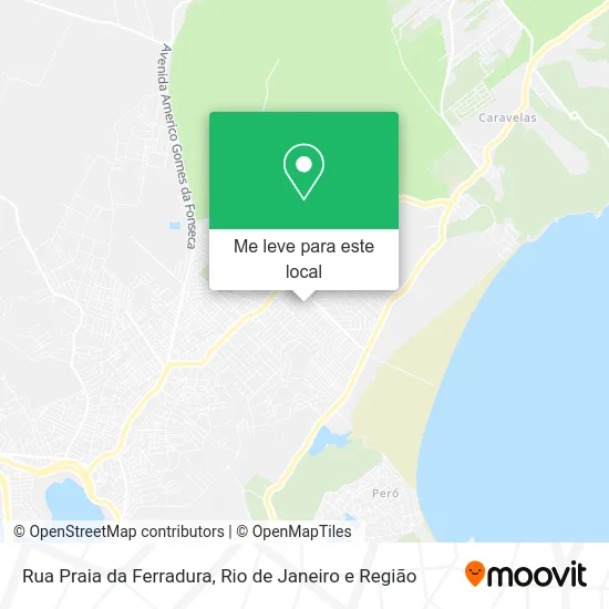 Rua Praia da Ferradura mapa