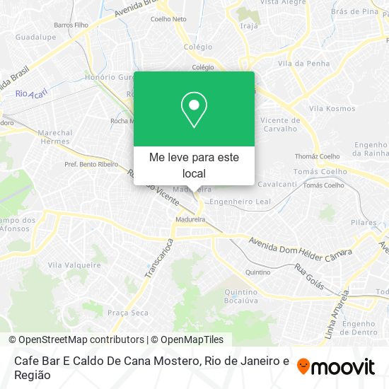 Cafe Bar E Caldo De Cana Mostero mapa