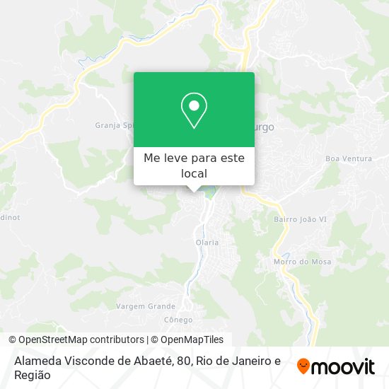 Alameda Visconde de Abaeté, 80 mapa