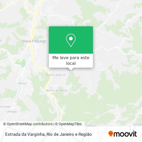 Estrada da Varginha mapa
