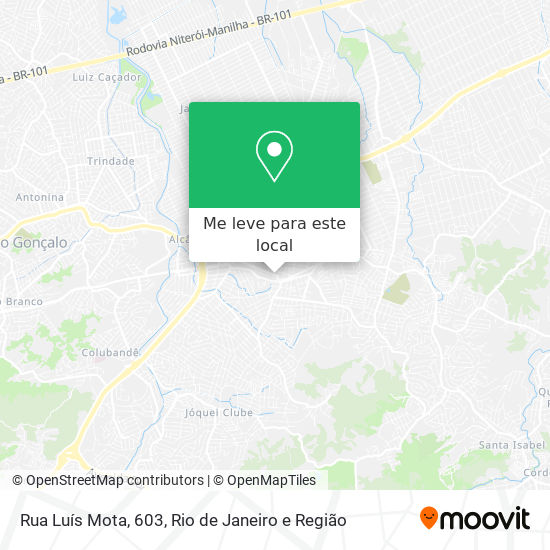 Rua Luís Mota, 603 mapa