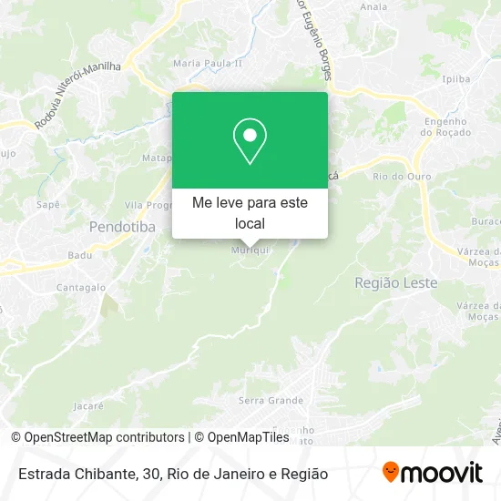 Estrada Chibante, 30 mapa