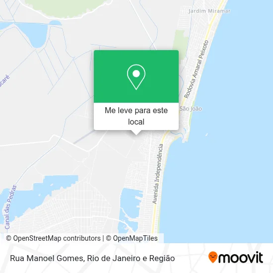 Rua Manoel Gomes mapa