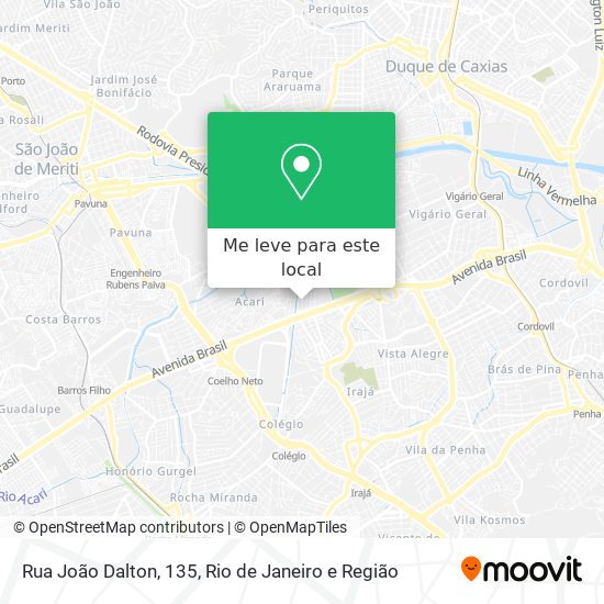 Rua João Dalton, 135 mapa
