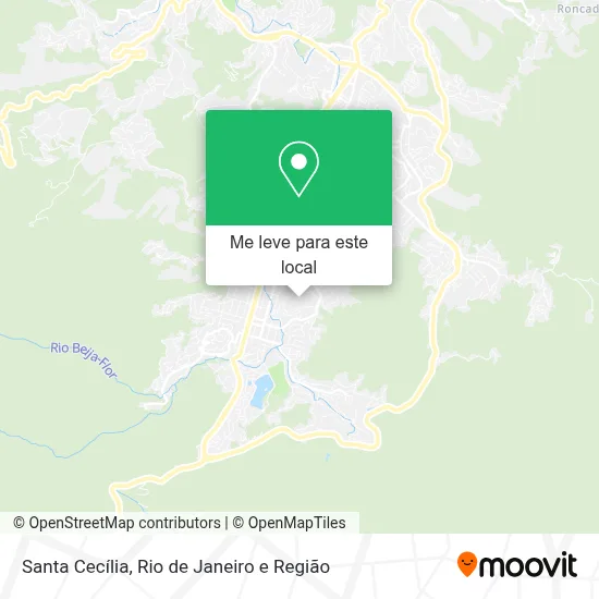 Santa Cecília mapa