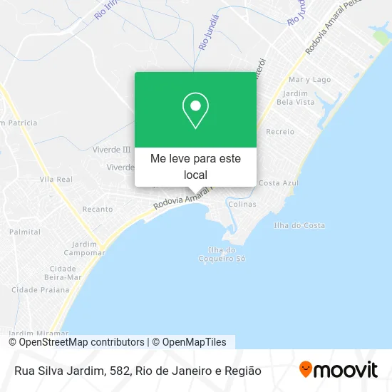 Rua Silva Jardim, 582 mapa