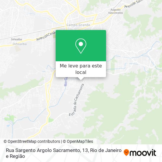 Rua Sargento Argolo Sacramento, 13 mapa