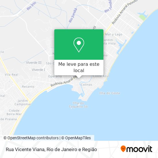 Rua Vicente Viana mapa