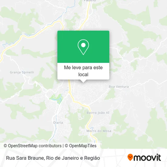 Rua Sara Braune mapa