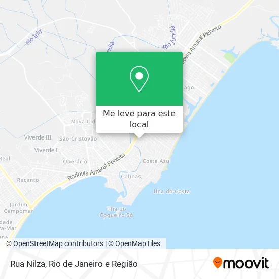 Rua Nilza mapa