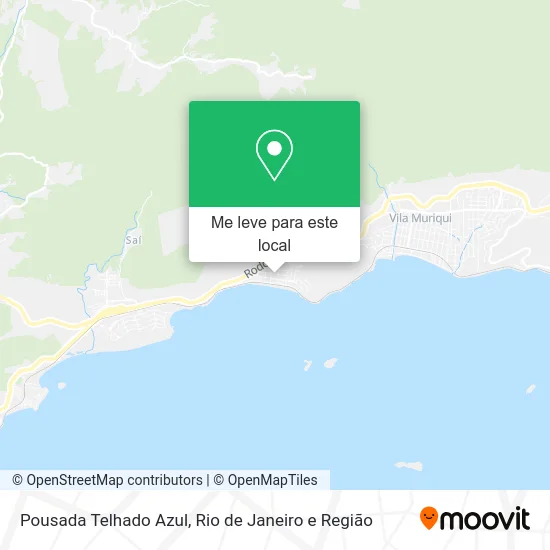 Pousada Telhado Azul mapa