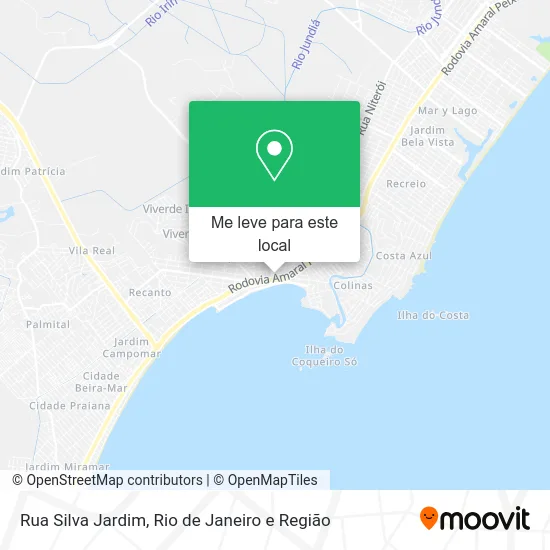 Rua Silva Jardim mapa