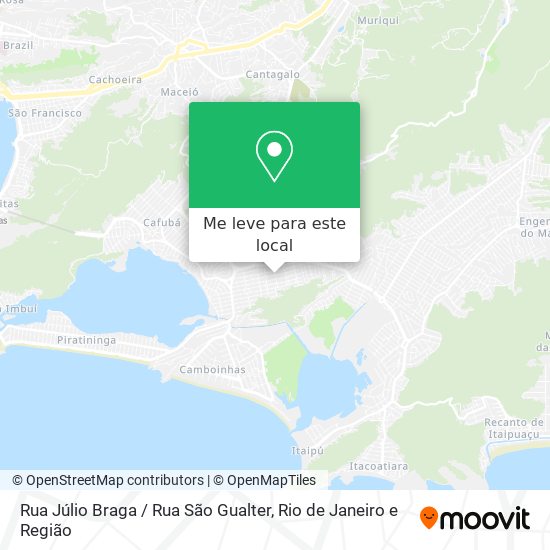 Rua Júlio Braga / Rua São Gualter mapa