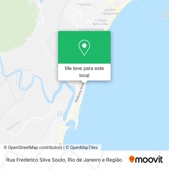 Rua Frederico Silva Souto mapa
