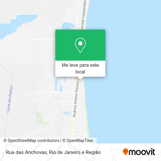 Rua das Anchovas mapa