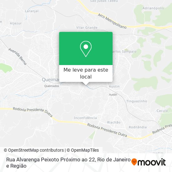 Rua Alvarenga Peixoto Próximo ao 22 mapa