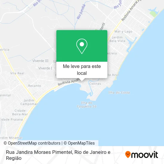 Rua Jandira Moraes Pimentel mapa