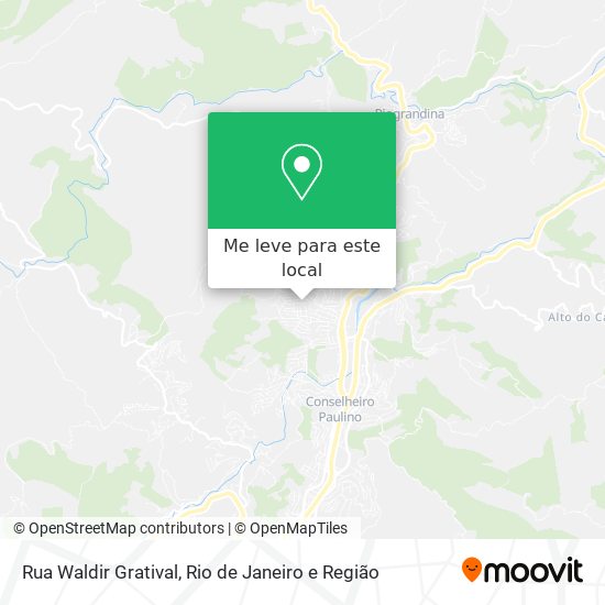 Rua Waldir Gratival mapa