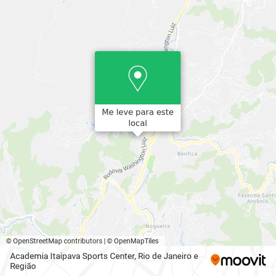 Academia Itaipava Sports Center mapa